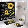 Bold Sunflower Shower Curtain for a Vibrant and Fun Bathroom 