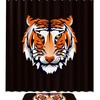 Bold Tiger Head Waterproof Shower Curtain for Your Bathroom