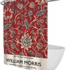 Bold William Morris Floral Painting Shower Curtain for a Vibrant and Artistic Bathroom Decor