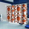 Bold and Realistic Red Pumpkins 3D Shower Curtain for Fall Decor