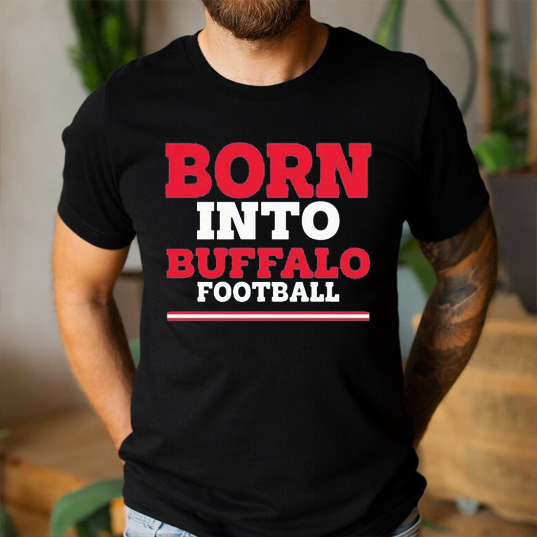 Born Into Buffalo Football Vintage Style Tshirt, Hoodie, Sweatshirt, Gift for Fans - Image 2