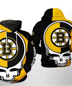 Boston Bruins Nhl Grateful Dead All Over Print 3D Hoodie Zipper Hoodie