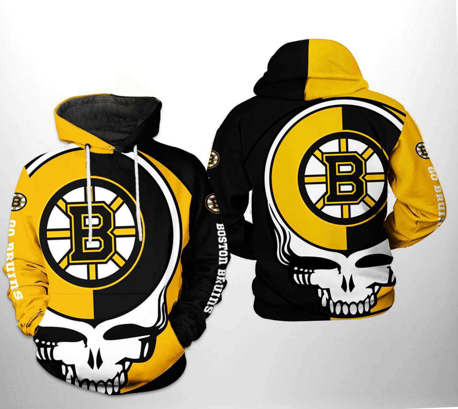 Boston Bruins Nhl Grateful Dead All Over Print 3D Hoodie Zipper Hoodie
