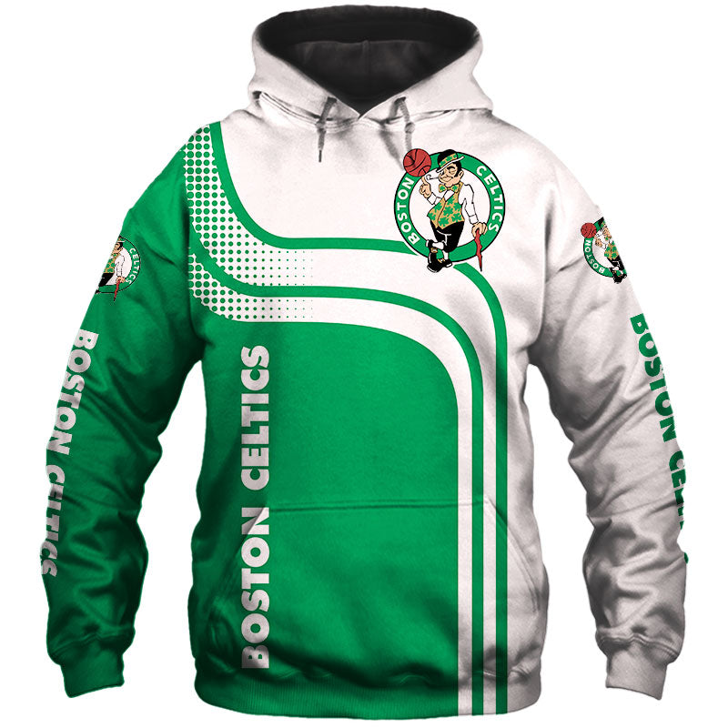 Boston Celtics Long Sleeve Hoodies All Over Print 3D For Fans