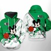 Boston Celtics Nba Mickey All Over Print 3D Hoodie Zipper Hoodie