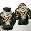 Boston Celtics Nba Skull All Over Print 3D Hoodie Zipper Hoodie