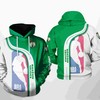 Boston Celtics Nba Team All Over Print 3D Hoodie Zipper Hoodie