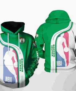 Boston Celtics Nba Team All Over Print 3D Hoodie Zipper Hoodie