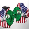 Boston Celtics Nba Usa Flag Team All Over Print 3D Hoodie Zipper Hoodie