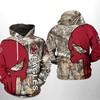 Boston College Eagles Ncaa Camo Veteran Hunting All Over Print 3D Hoodie
