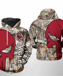 Boston College Eagles Ncaa Camo Veteran Hunting All Over Print 3D Hoodie Zipper Hoodie