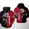 Boston College Eagles Ncaa Us Flag Skull 3D Hoodie For Patriotic Fans