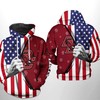 Boston College Eagles Usa Flag All Over Print 3D Hoodie