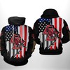 Boston College Eagles Usa Flag All Over Print 3D Hoodie, Zip-Up Hoodie For Fans