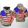 Boston College Eagles Usa Flag Camo Veteran All Over Print 3D Hoodie, Zip-Up Hoodie For Fans
