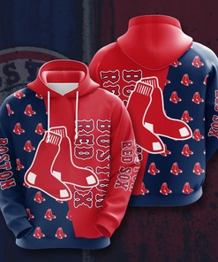 Boston Red Sox Custom All Over Print Hoodie 3D With Zipper For Fans