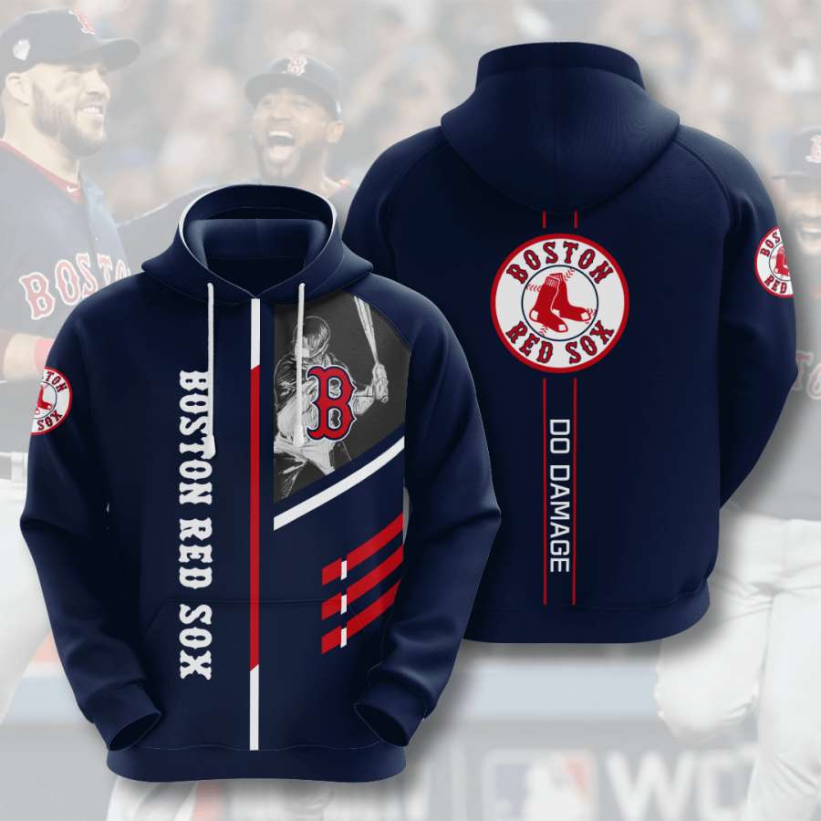 Boston Red Sox Custom Sport All Over Print Hoodie 3D With Full Size Print