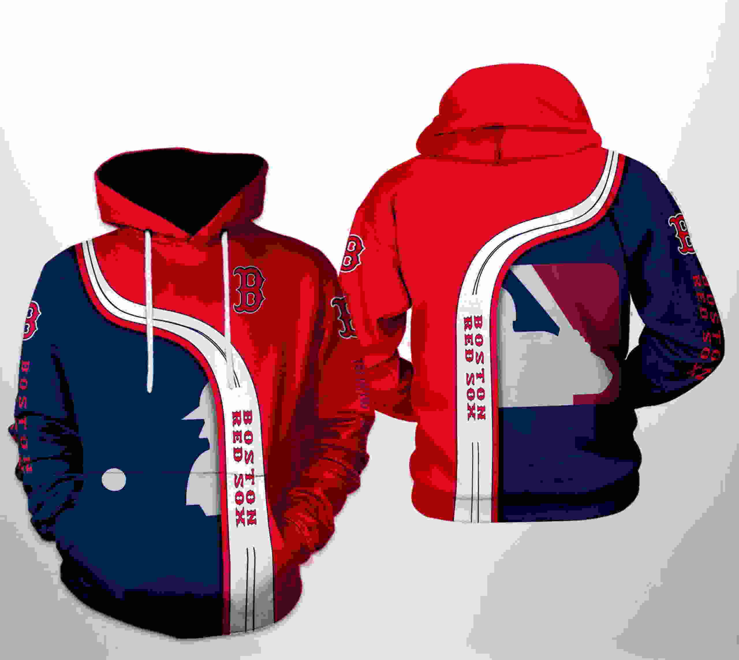 Boston Red Sox Mlb Team 3D Hoodie For Fans