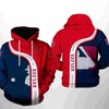 Boston Red Sox Mlb Team 3D Zipper Hoodie For Fans