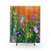Botanic Wildflowers Shower Curtain - Chic Bathroom Decor with a Boho Twist 