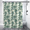 Botanical Aquarel Print Shower Curtain for a Fresh and Refreshing Bathroom