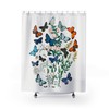 Botanical Butterfly Shower Curtain - Vintage Butterfly Print That Adds A Touch Of Nature To Your Bathroom