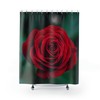 Botanical Floral Red Rose Shower Curtain for a Touch of Elegance