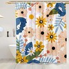 Botanical Flower Floral Shower Curtain, Bathroom Decor by VEGA U