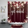 Botanical Flower Shower Curtain With Funny And Unique Prints