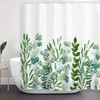 Botanical Leaf Watercolor Floral Shower Curtain: Add A Touch Of Nature To Your Bathroom