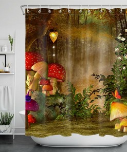 Botanical Mushroom Shower Curtain - A Perfect Blend Of Nature And Aesthetics