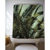 Botanical Palm Leaf Shower Curtain - Vintage Bathroom Decor
