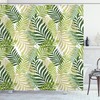 Botanical Palm Leaves Modern Shower Curtain 