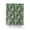 Botanical Rainforest Leaves Shower Curtain for Natural Bathroom Decor