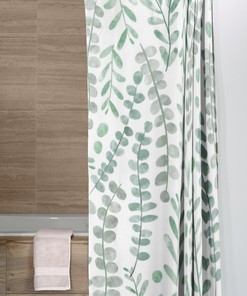 Botanical Rustic Farmhouse Eucalyptus Shower Curtain For Cozy Bathroom Decor