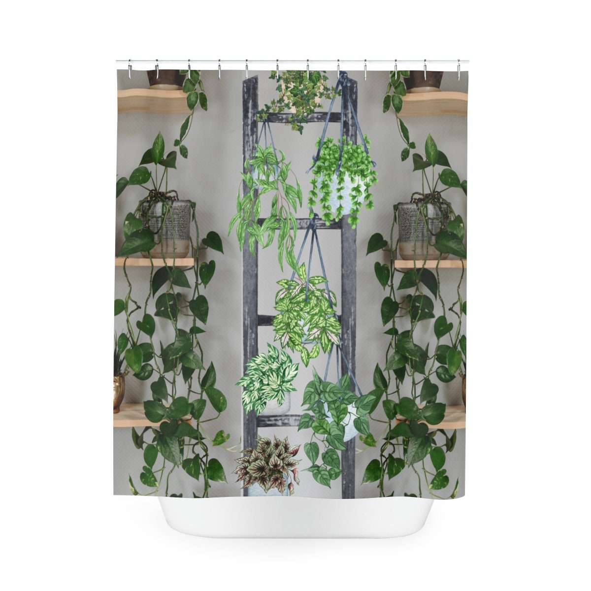 Botanical Shower Curtain, Boho Decor - Image 2