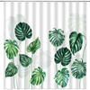 Botanical Summer Hawaii Nature Landscape Tropical Palm Leaves Shower Curtain