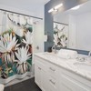 Botanical Water Lilies Shower Curtain for Your Fresh and Nature-Inspired Bathroom