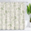 Botanical Whitewashed Floral Shower Curtain For Easy Care Bathroom Decoration