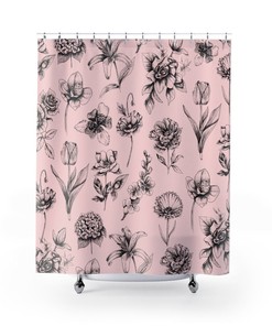 Botanical Wildflowers Shower Curtain to Bring Nature to Your Bathroom