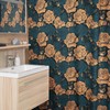 Boutique Rose Shower Curtain With A Classic Vintage Style