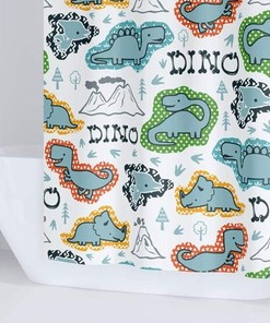Boys Dinosaur Bathroom Shower Curtain for a Fun and Playful Kids Bathroom