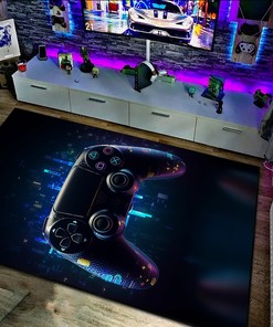 Boys Room Decor Gets Better with Personalized Gaming Themed Area Rugs