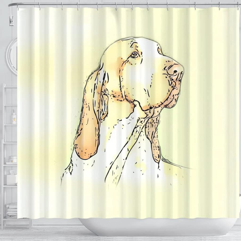 Bracco Italiano Dog Print Customized Shower Curtain - Image 3