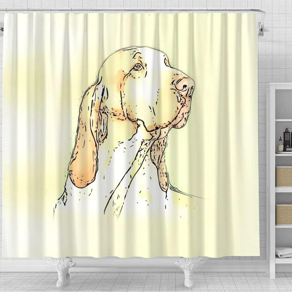 Bracco Italiano Dog Print Customized Shower Curtain - Image 4