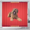 Briard Dog Print Unique Customized Shower Curtain