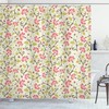 Bridal Flower Patterns Print Floral Shower Curtain, Add Romance To Your Bathroom 