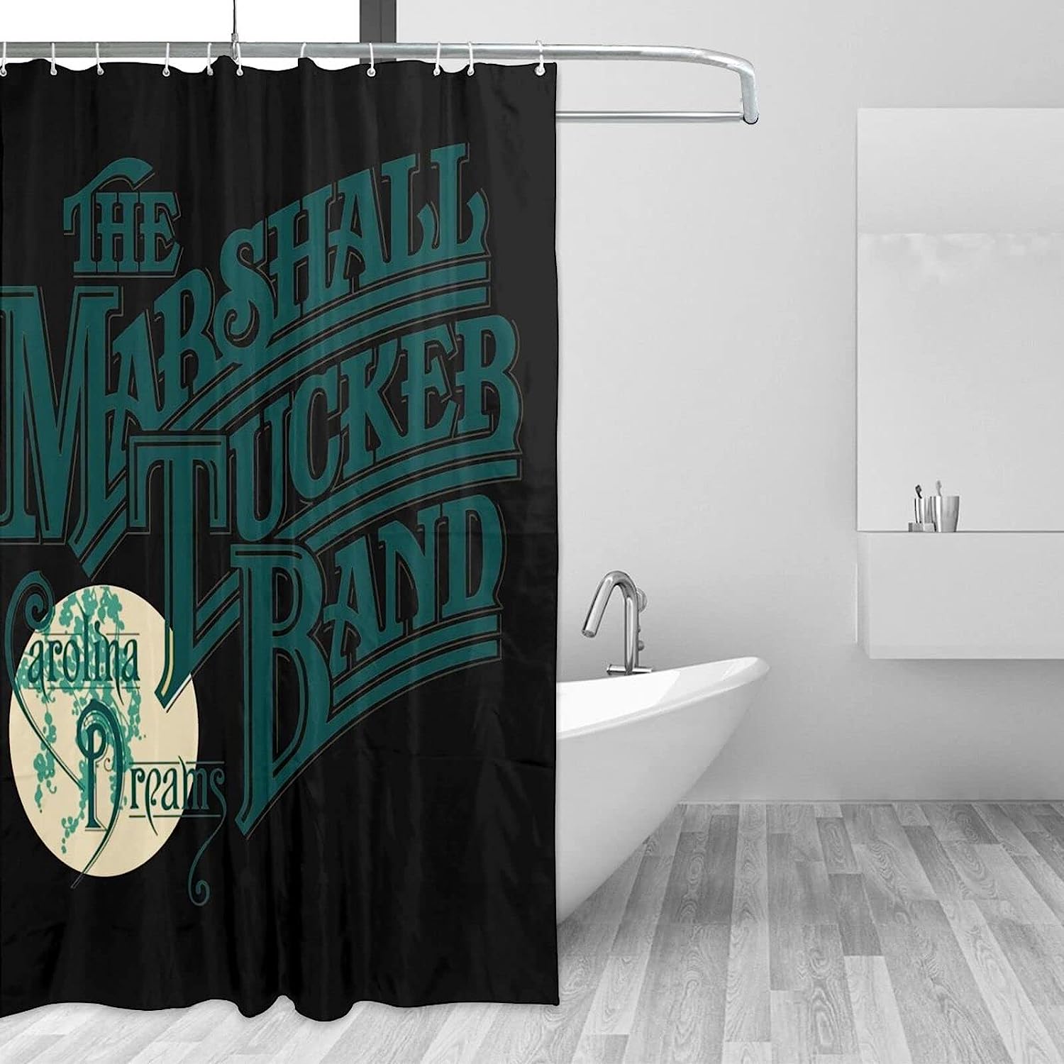 Bright Bathroom Shower Curtains with Durable Fabric by Tucker Marshalls