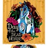 Bright Day Of The Dead Horse Yellow Shower Curtain For Bathroom