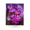 Bright Minimalist Shower Curtain With Mushroom Hippy Decor